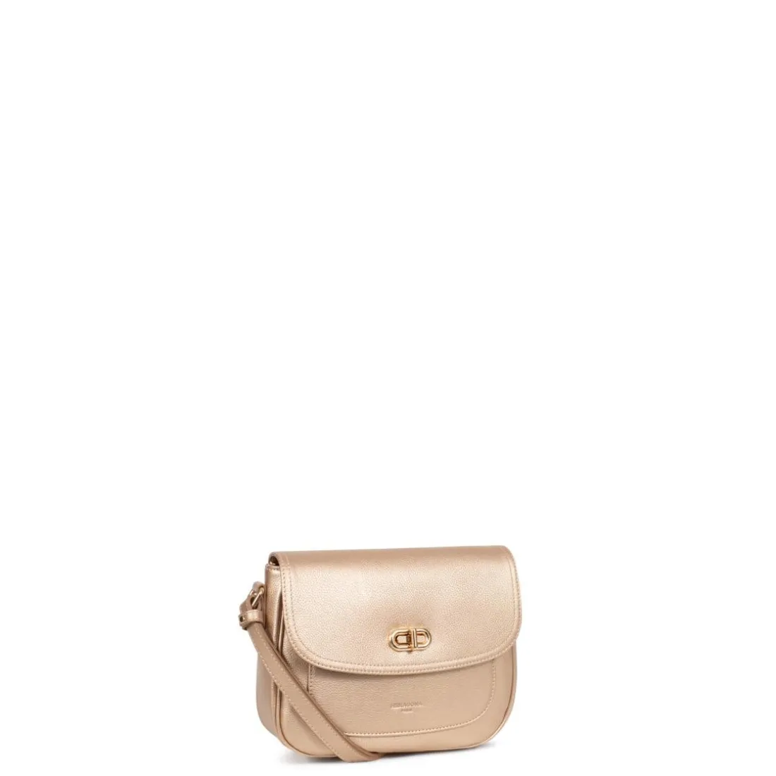Sac porté travers ANDREA Doré en cuir Sue