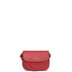 Sac porté travers ANDREA Rouge foncé en cuir Ode
