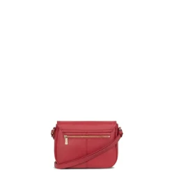 Sac porté travers ANDREA Rouge foncé en cuir Ode