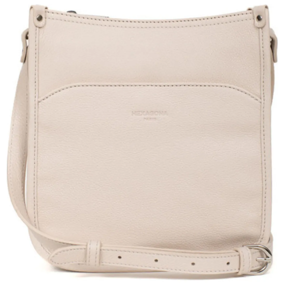 Sac porté travers CONFORT Ivoire en cuir Skye