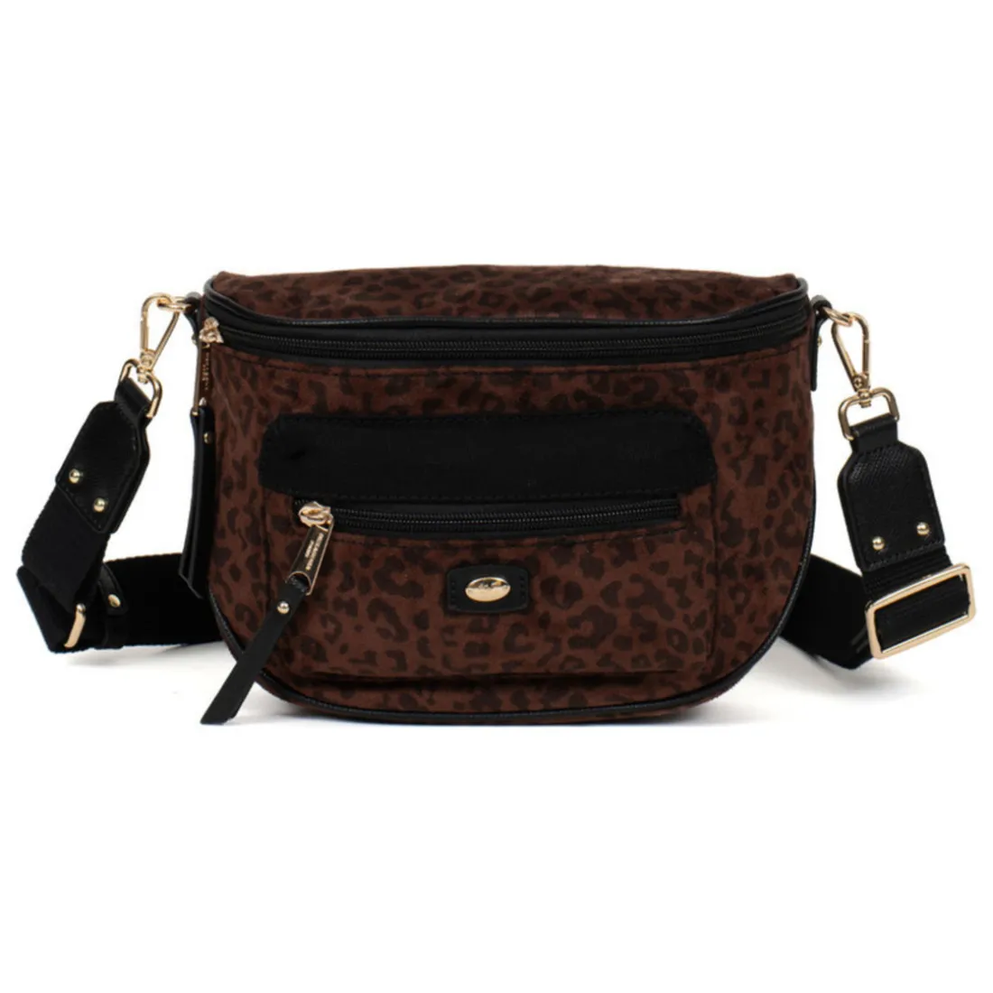 Sac porté travers LEONIE Imprimé Chocolat Isla