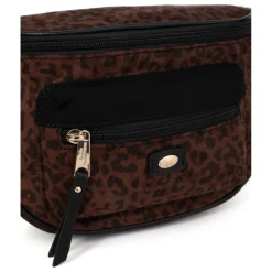 Sac porté travers LEONIE Imprimé Chocolat Isla