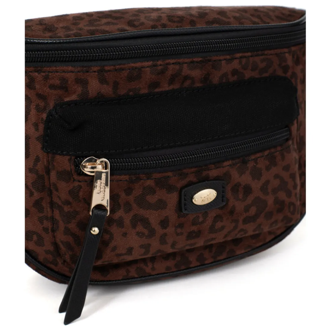 Sac porté travers LEONIE Imprimé Chocolat Isla