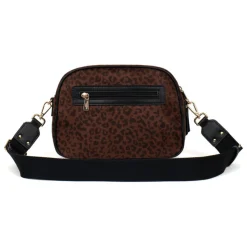 Sac porté travers LEONIE Imprimé Chocolat Elia