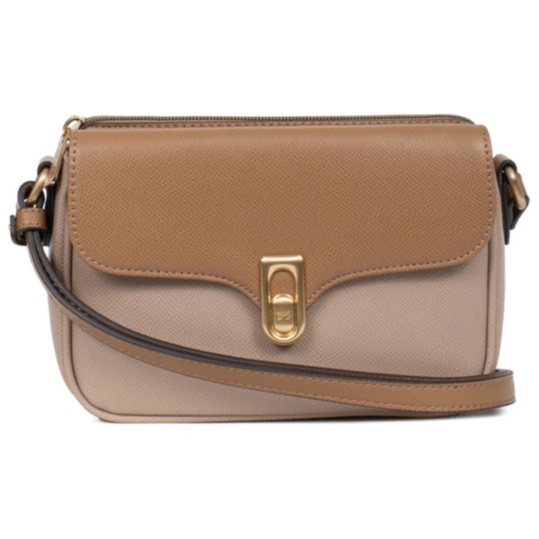 Sac porté travers MERLINE Écorce/Taupe Gigi