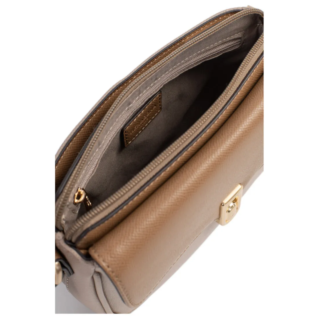 Sac porté travers MERLINE Écorce/Taupe Gigi