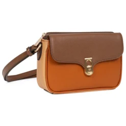 Sac porté travers MERLINE Chocolat/Multicolore Lara