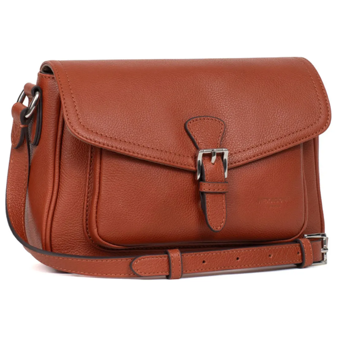 Sac porté travers MIRABELLE Terre en cuir Tara