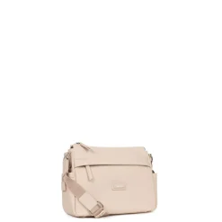 Sac porté travers NAMI Ivoire Fern rose clair