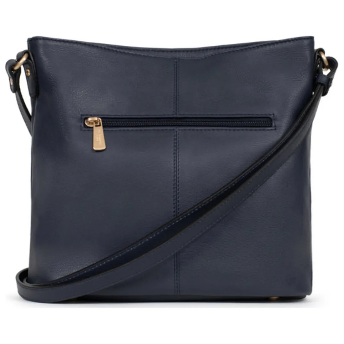 Sac porté travers TAIMA Bleu nuit en cuir Ula
