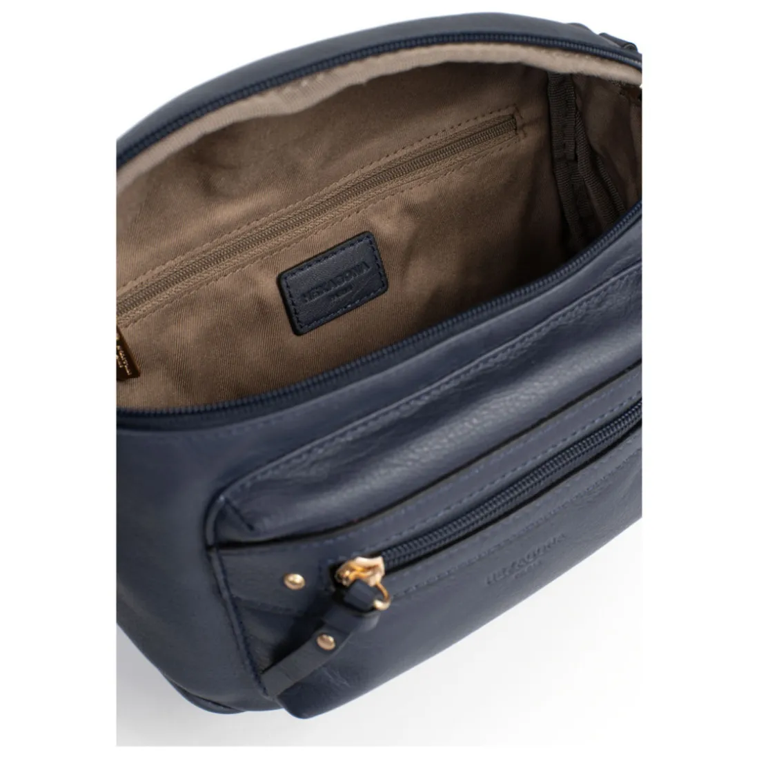 Sac porté travers TAIMA Bleu nuit en cuir Tess