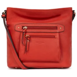 Sac porté travers TAIMA Orange en cuir Vera