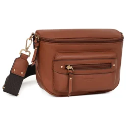 Sac porté travers TAIMA Terre en cuir Elle