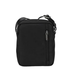 Sac porte travers noir polyester en cuir