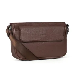 Sac reporter Cuir CONFORT Chocolat Zadie