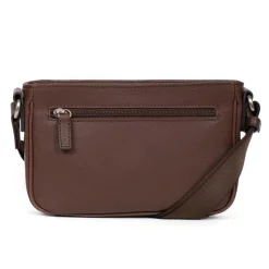 Sac reporter Cuir CONFORT Chocolat Zadie
