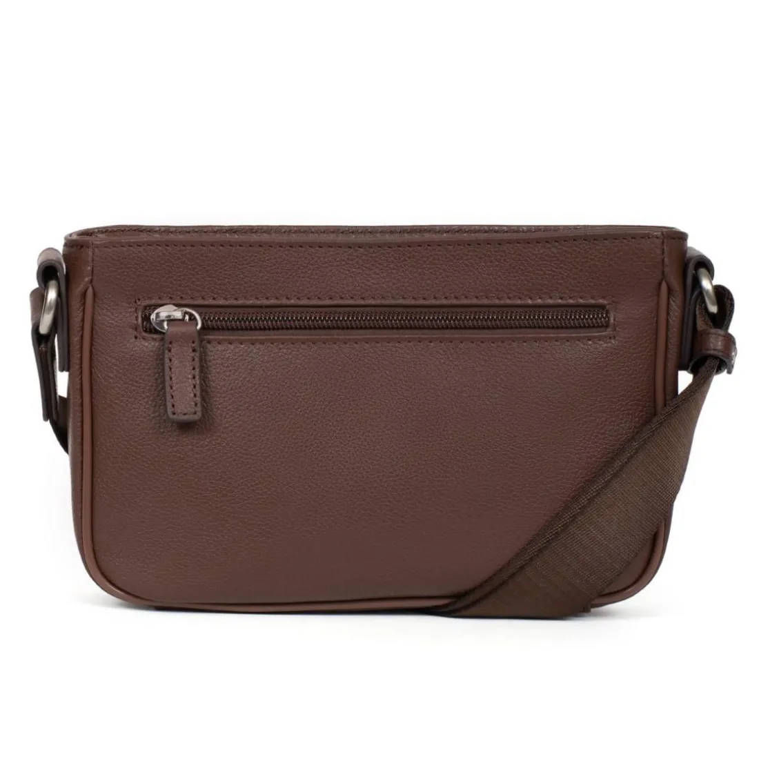 Sac reporter Cuir CONFORT Chocolat Zadie