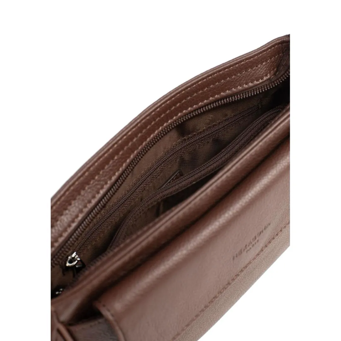 Sac reporter Cuir CONFORT Chocolat Zadie