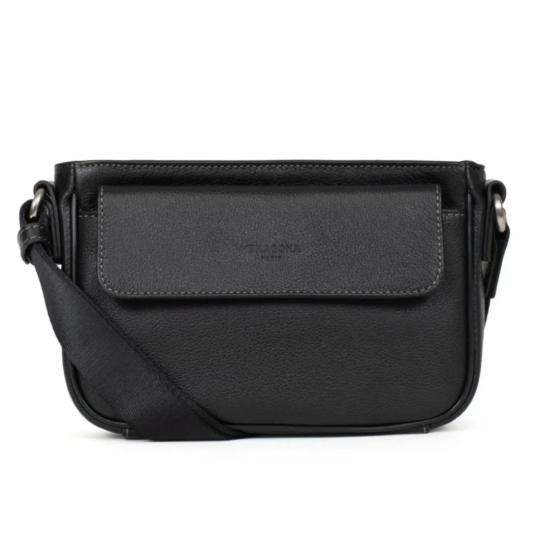 Sac reporter Cuir CONFORT Noir Kara
