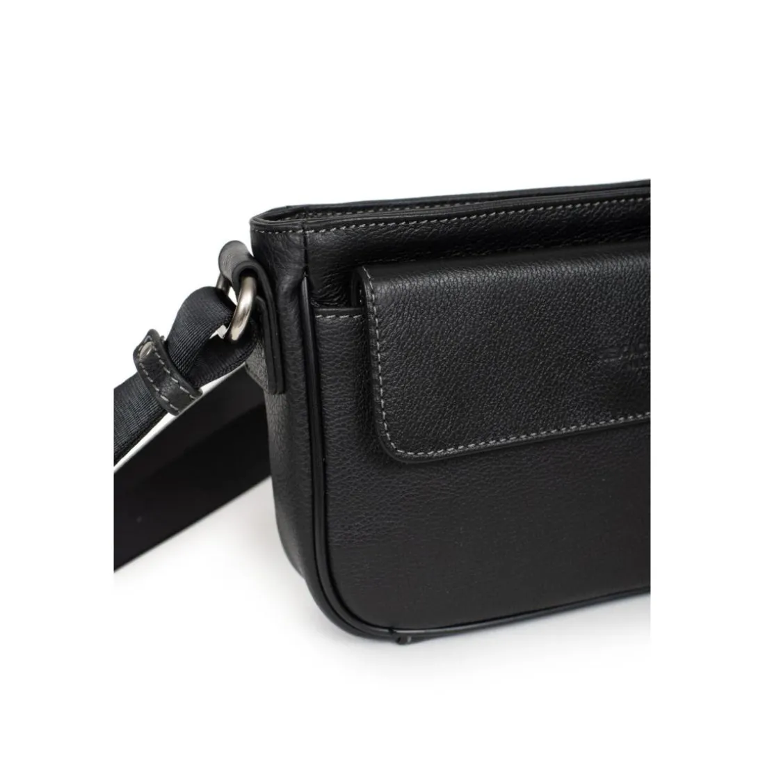 Sac reporter Cuir CONFORT Noir Kara