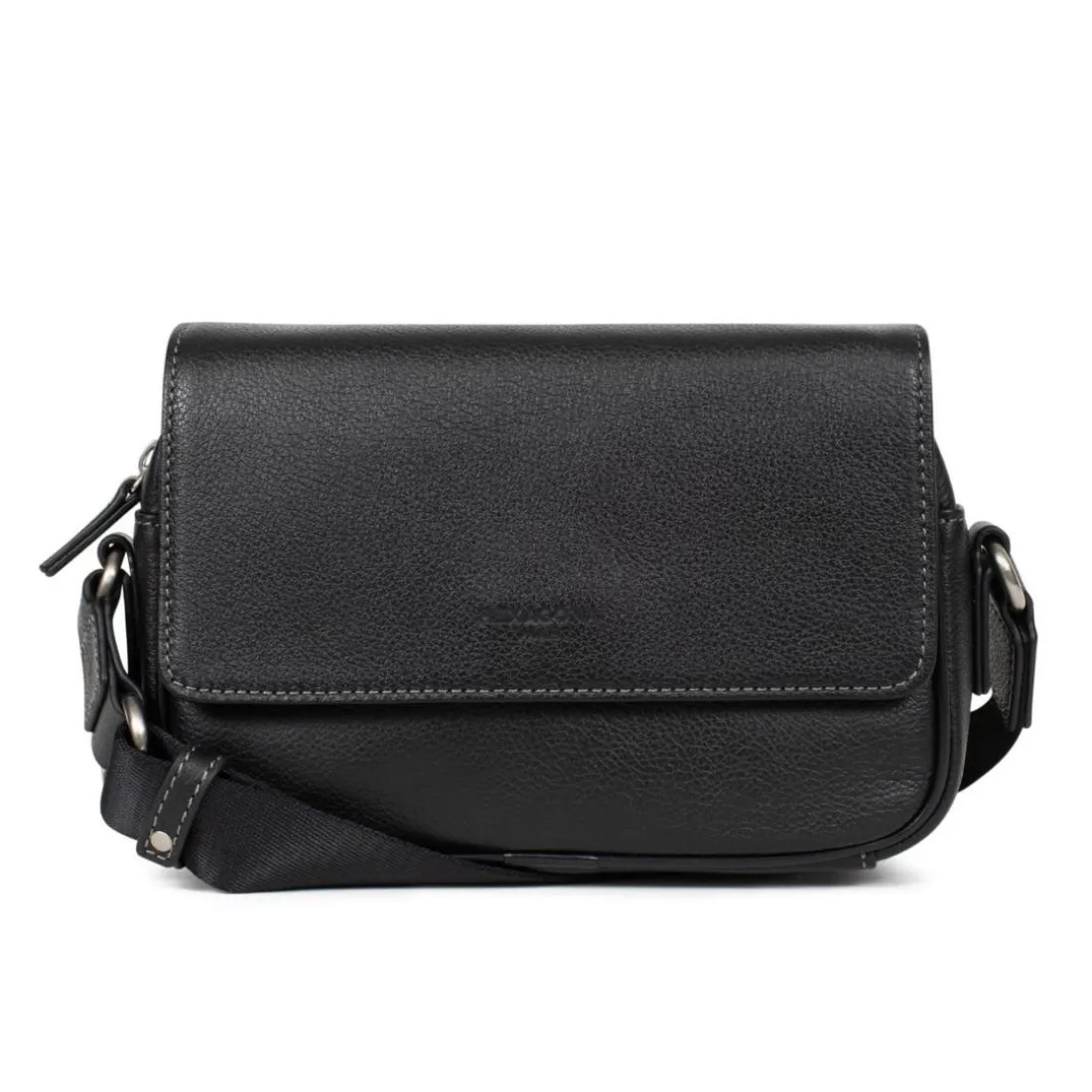 Sac reporter Cuir CONFORT Noir Queen