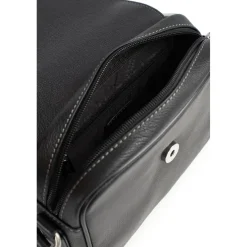 Sac reporter Cuir CONFORT Noir Queen