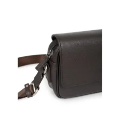 Sac reporter Cuir CONFORT Marron foncé Joy