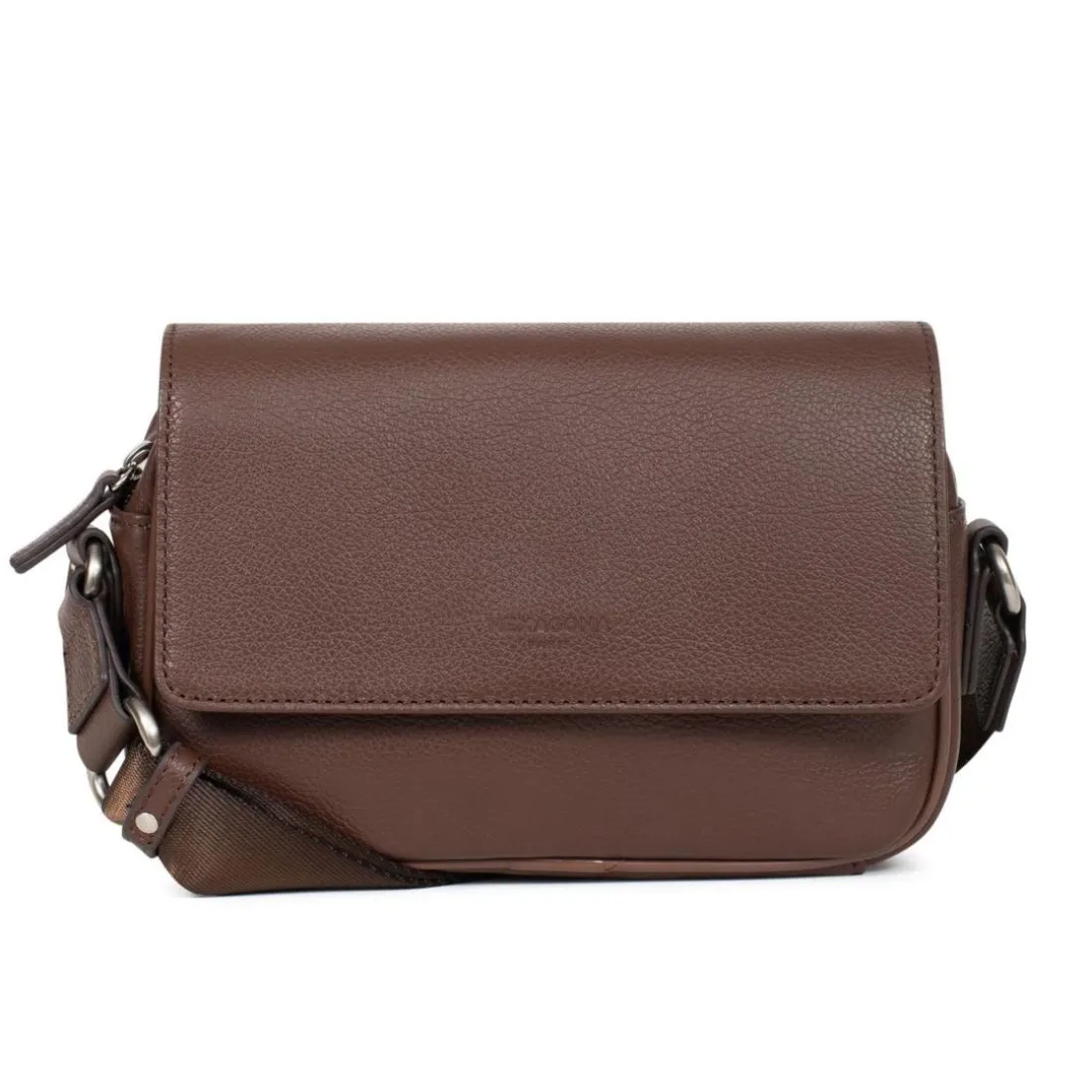 Sac reporter Cuir CONFORT Chocolat Rae