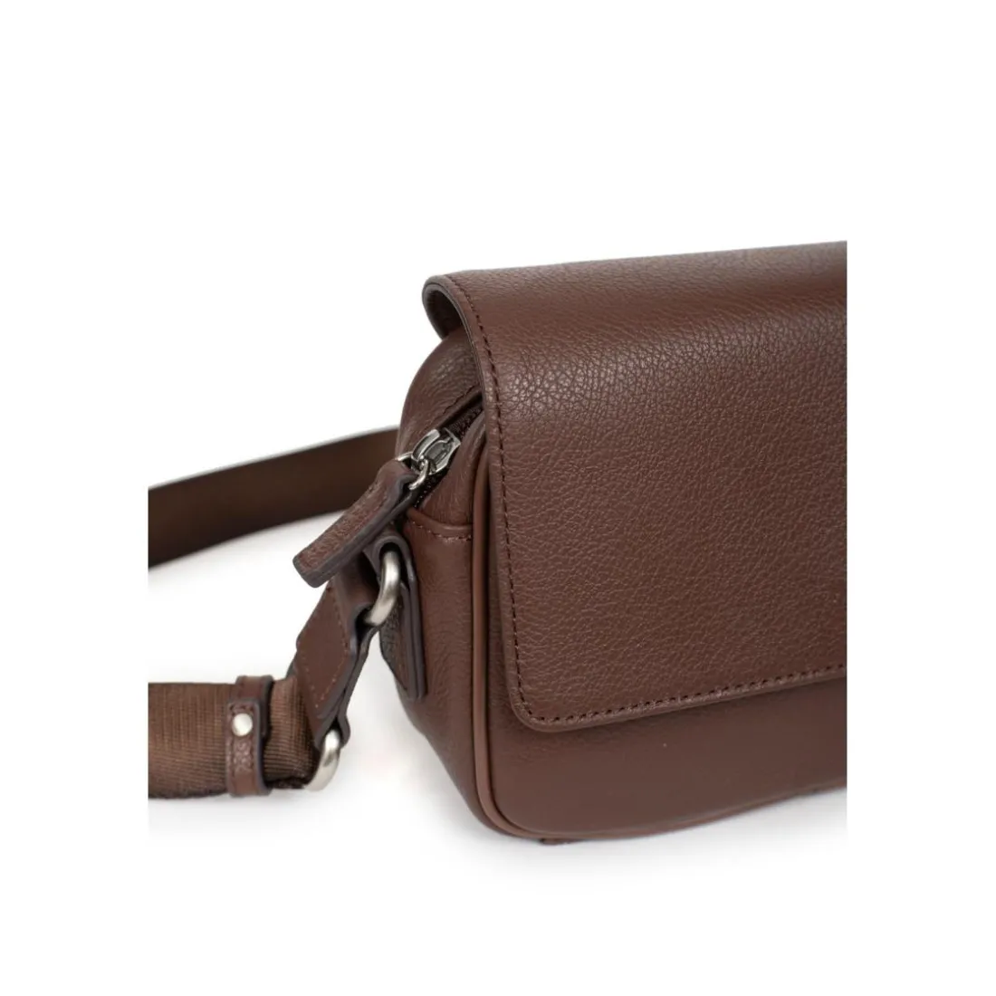 Sac reporter Cuir CONFORT Chocolat Rae