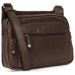 Sac reporter Cuir INSTINCT Marron Leo