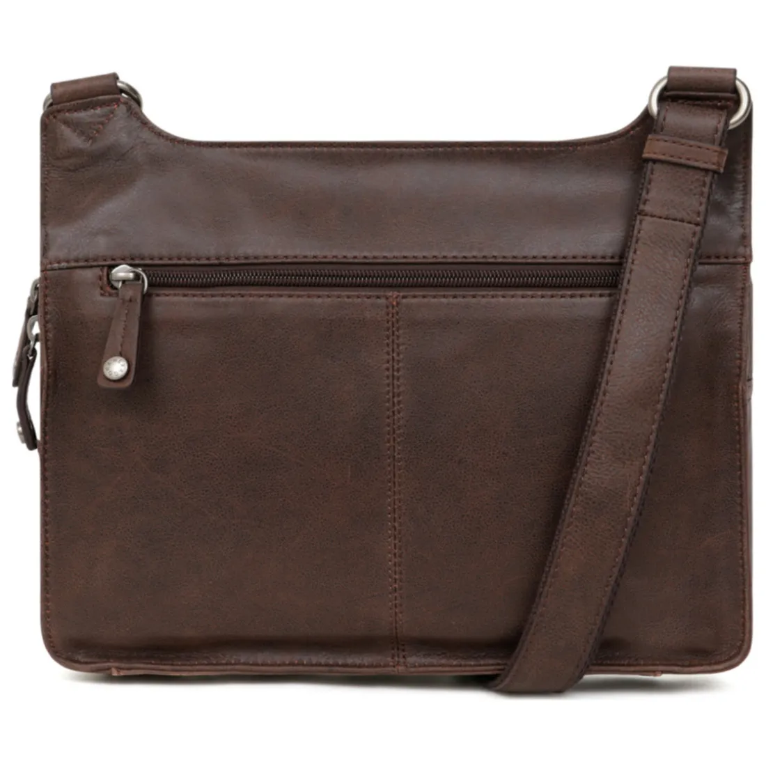 Sac reporter Cuir INSTINCT Marron Leo