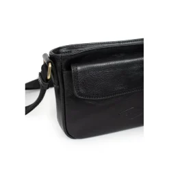 Sac reporter Cuir STUART Noir Mila