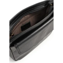 Sac reporter Cuir STUART Noir Mila