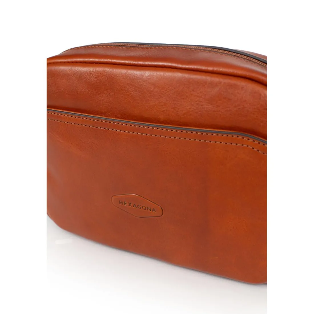 Sac reporter STUART Cognac en cuir Xia