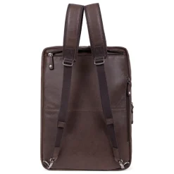 Sac transformable 15'' & A4 Cuir INSTINCT Marron
