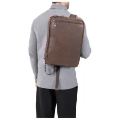 Sac transformable 13'' & A4 Cuir INSTINCT Marron
