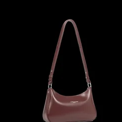Sac trotteur bordeaux en cuir