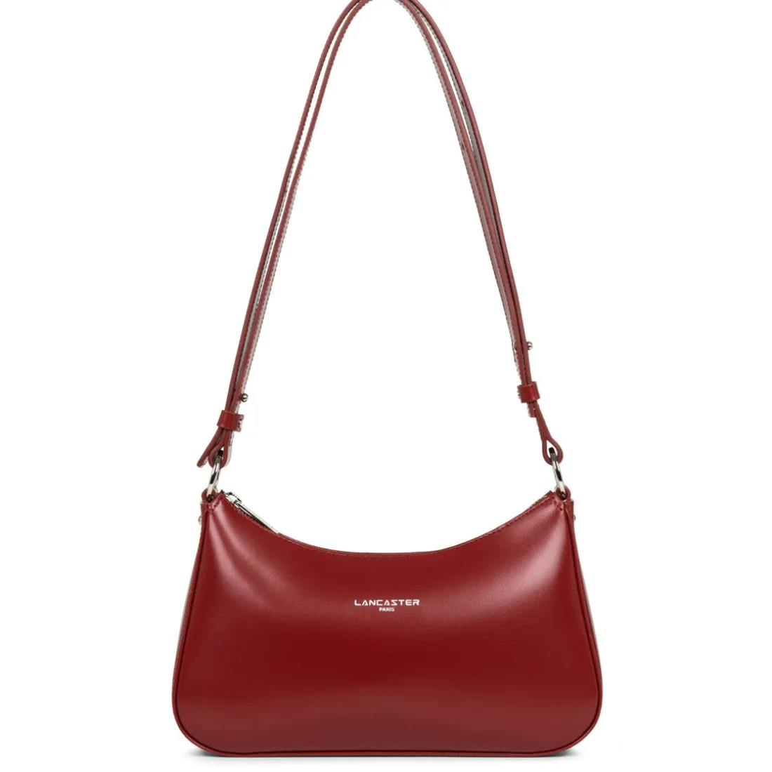 Sac trotteur Zippé Suave Ace bordeaux en cuir