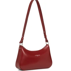 Sac trotteur Zippé Suave Ace bordeaux en cuir