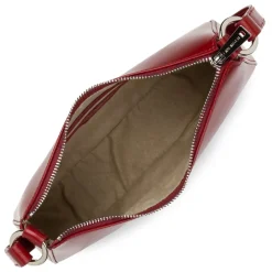 Sac trotteur Zippé Suave Ace bordeaux en cuir