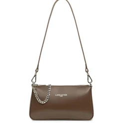 Sac trotteur Zippée Suave Even marron en cuir