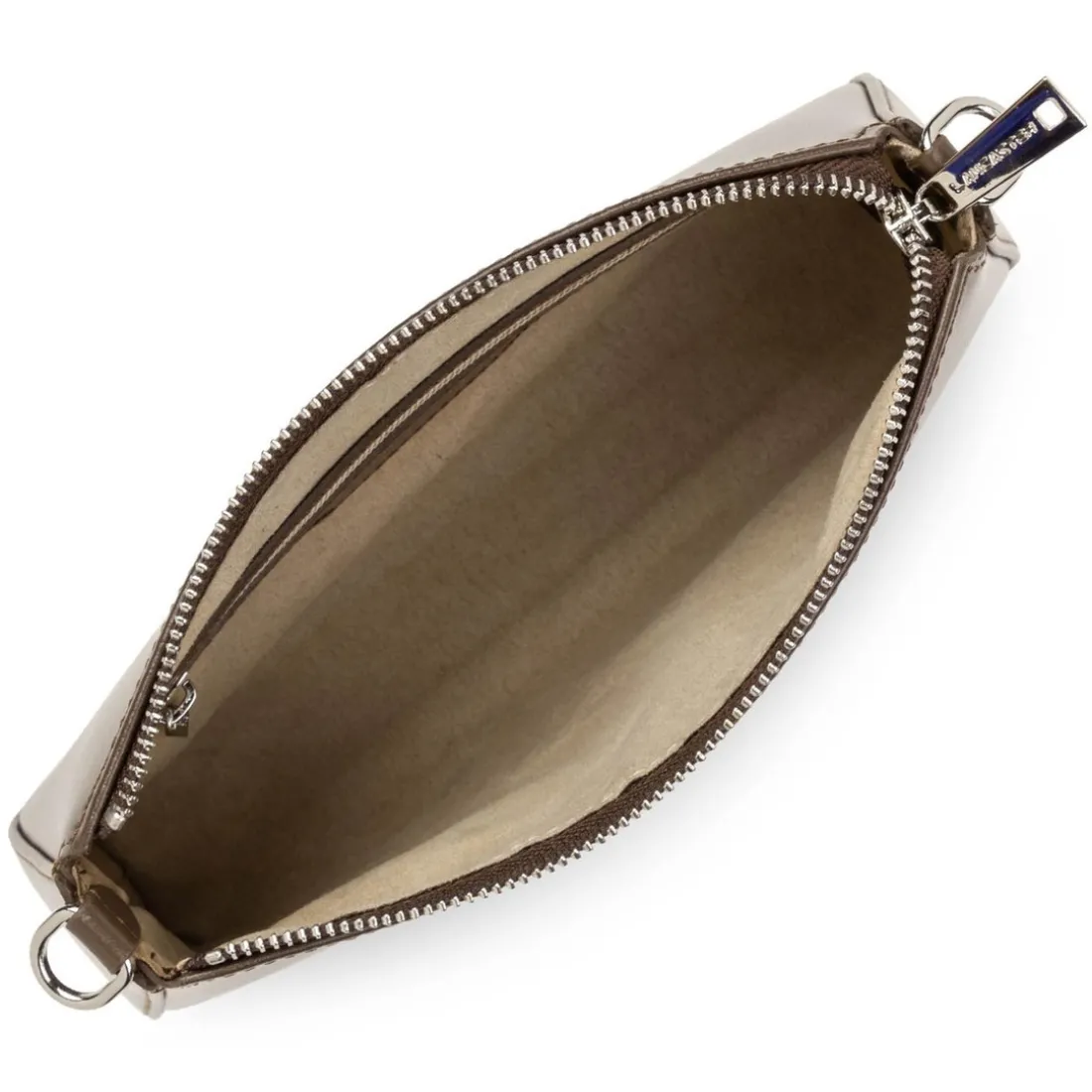Sac trotteur Zippée Suave Even marron en cuir