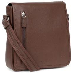 Sacoche Cuir CONFORT Chocolat Sven
