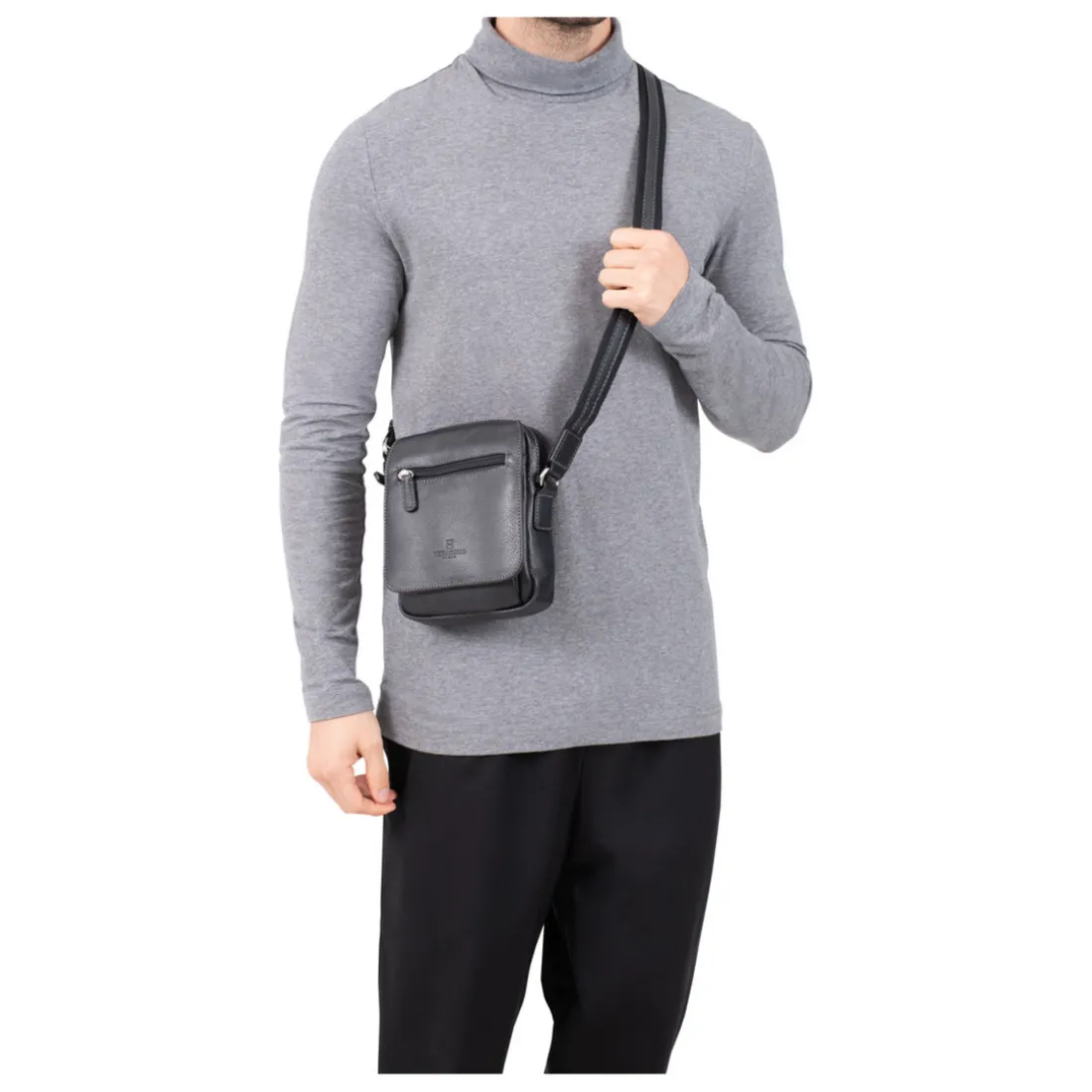 Sacoche Cuir CONFORT Chocolat Seth