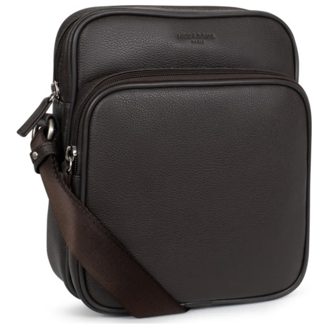 Sacoche Cuir CONFORT Marron foncé Anis