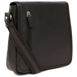 Sacoche Cuir CONFORT Marron foncé Zeke