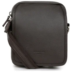 Sacoche Cuir CONFORT Marron foncé Leo