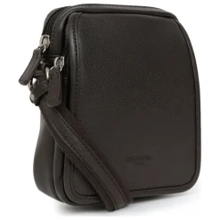 Sacoche Cuir CONFORT Marron foncé Leo