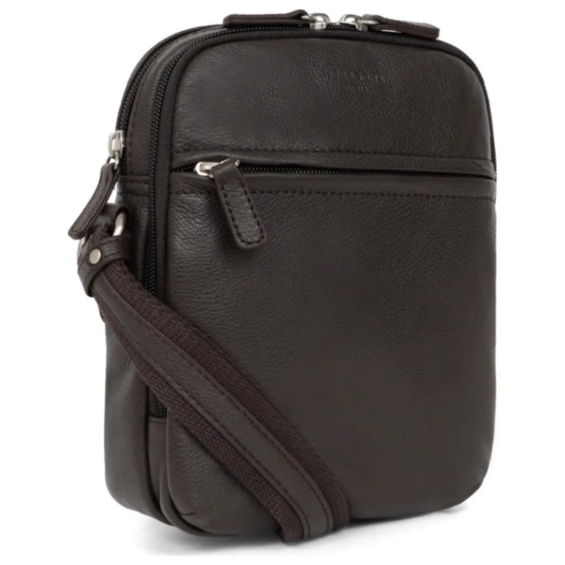 Sacoche Cuir CONFORT Marron foncé Nate