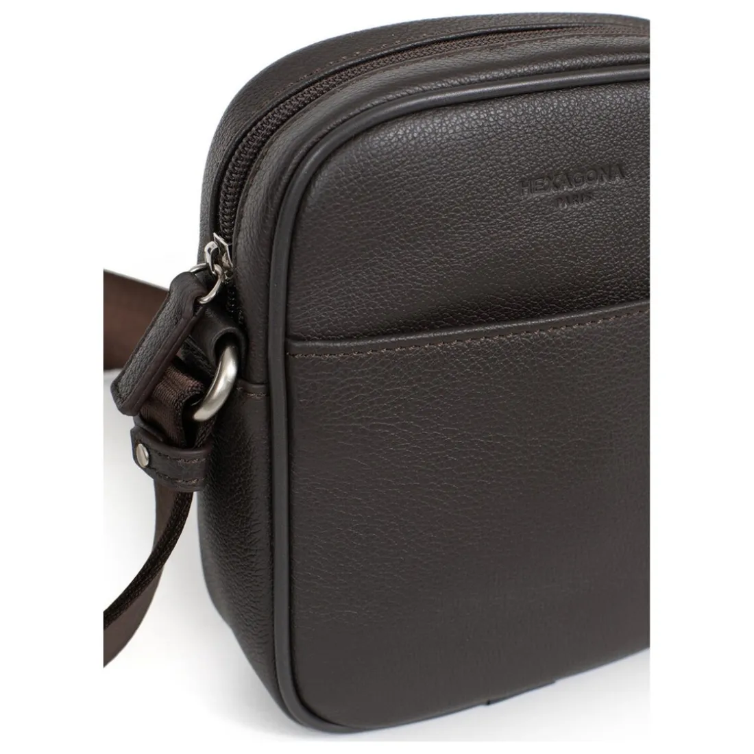 Sacoche Cuir CONFORT Marron foncé Abel